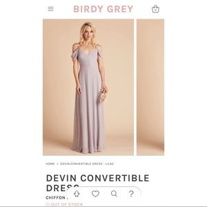 NWT Birdy Grey Devin Convertible Dress in Lilac